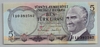 [6.Emisyon 5 Lira]